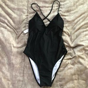 Black One Piece Bathing Suit